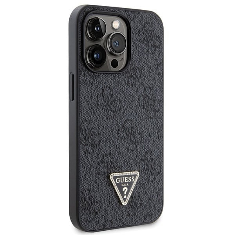 Guess GUHCP13LP4TDSCPK Apple iPhone 13/13 Pro czarny hardcase, Crossbody 4G Metal Logo