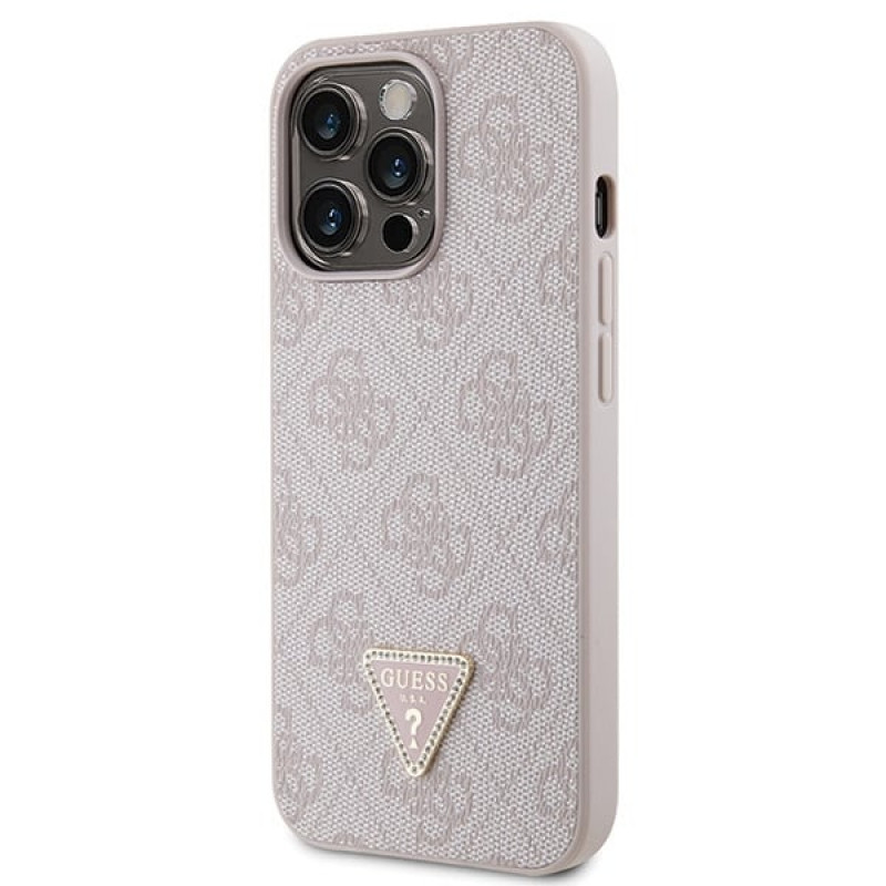 Guess GUHCP13LP4TDSCPP Apple iPhone 13/13 Pro różowy hardcase, Crossbody 4G Metal Logo