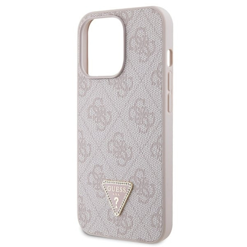 Guess GUHCP13LP4TDSCPP Apple iPhone 13/13 Pro różowy hardcase, Crossbody 4G Metal Logo