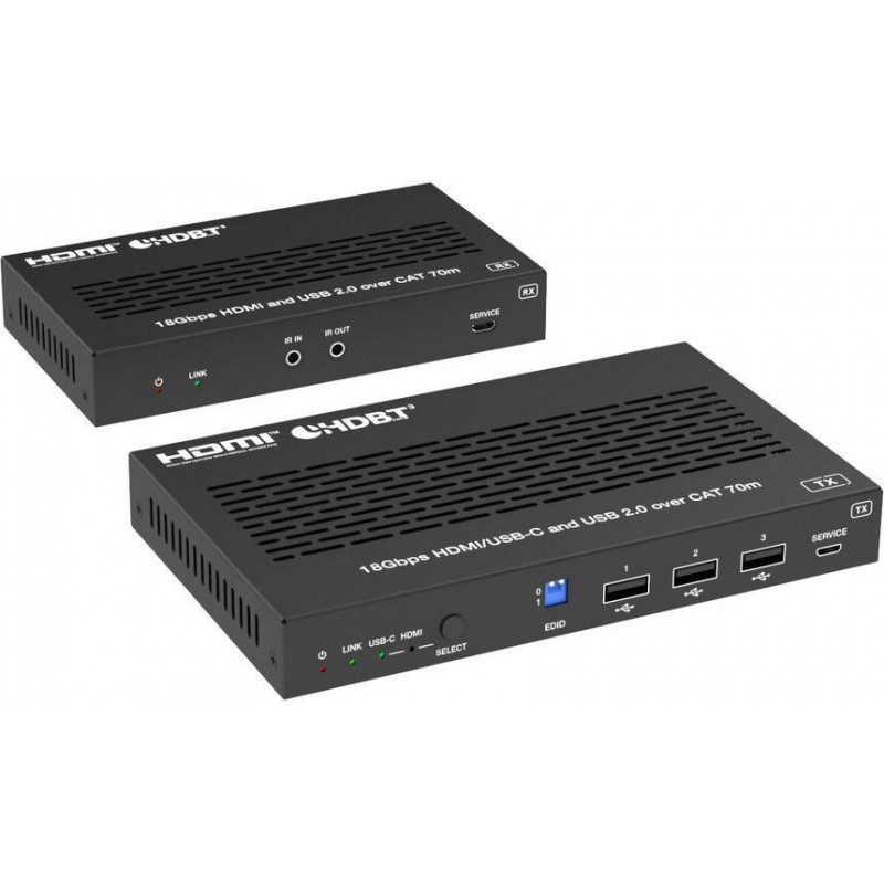 Vivolink VLHUB121-EXT przedłużacz 4K HDMI i USB-C