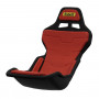 Fotel do sim racingu Sabelt SRP-1, skorupa z włókna szklanego, design formuły, wyściełany, racing red
