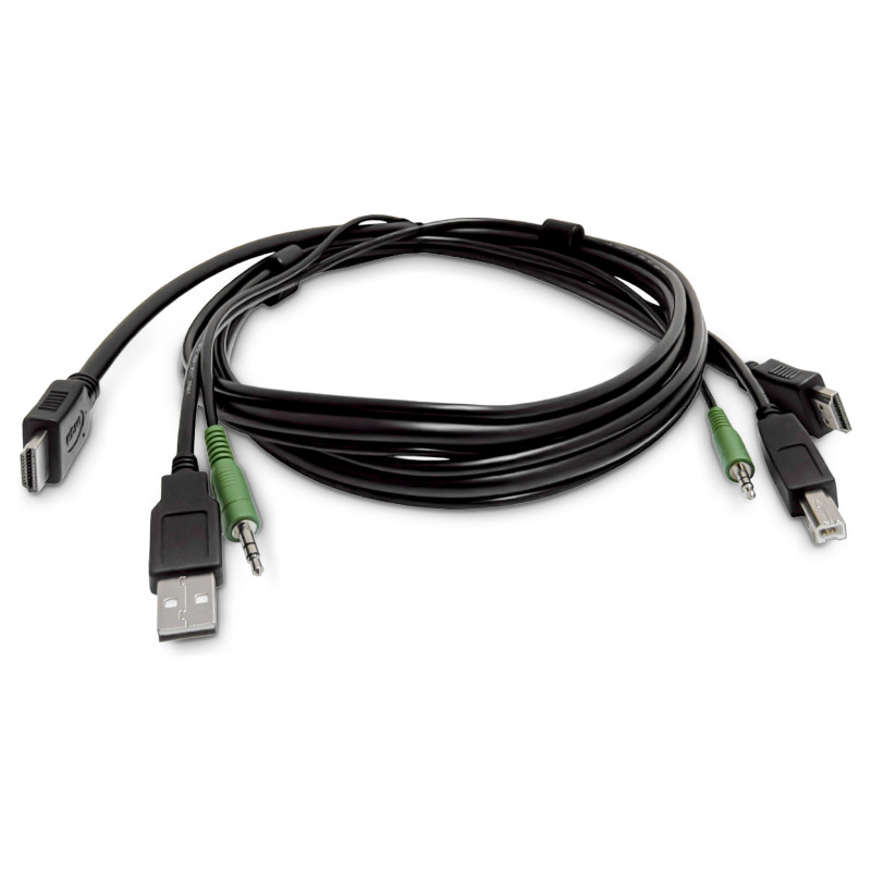 StarTech.com SKHDMMKVM-06-TAA kabel KVM HDMI zgodny z TAA, USB 2.0, audio 3,5 mm, 1,8 m