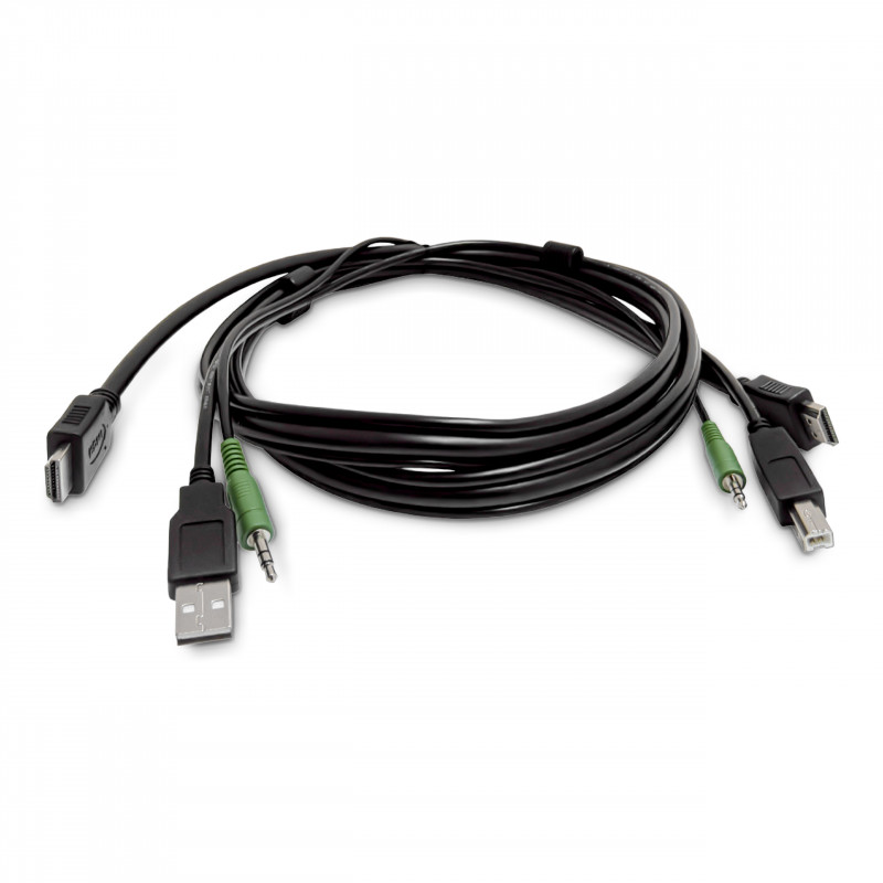 StarTech.com SKHDMMKVM-06-TAA kabel KVM HDMI zgodny z TAA, USB 2.0, audio 3,5 mm, 1,8 m