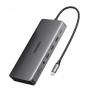 Stacja dokująca USB-C do laptopa Ugreen Revodok Pro 313 (15978), UGR1851, 100 W, szara