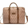 Torba na laptopa Guess GCube Stripes GUCB15HGCFSEW, do 16 cali, brązowa