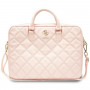 Torba na laptopa Guess GUCB15ZPSQSSGP 16-calowa, Quilted 4G, różowa