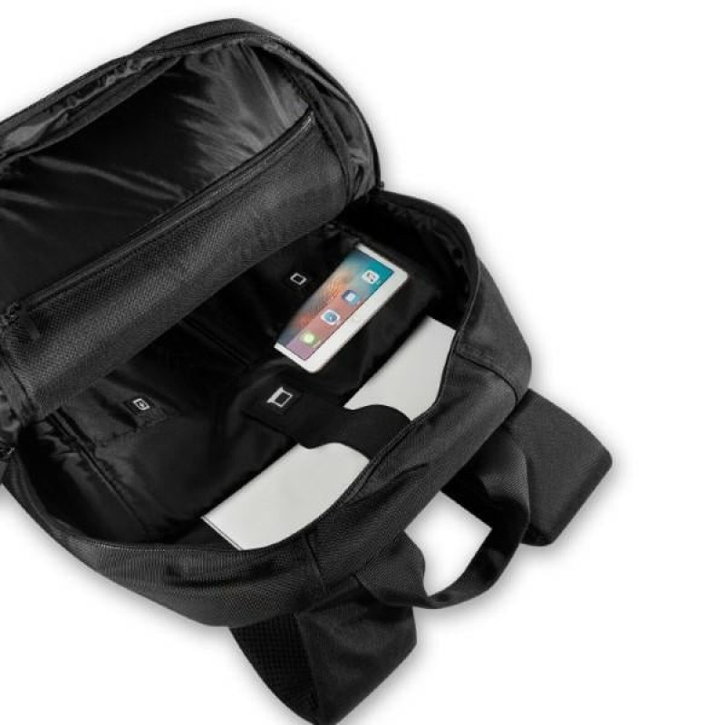 Plecak 16-calowy BMW BMBP15SPCTFK, Carbon&Leather Tricolor, czarny