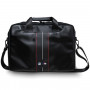 Torba na laptopa BMW BMCB15COMSCAKR 15", Carbon Red Stripes, czarna