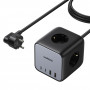 Ugreen CD268 Listwa zasilająca sześcienna 65W USB-A/USB-C + 3x AC, czarna