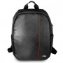 Plecak BMW BMBPCO15CAPRBK, 16 cali, czarny Carbon Red Stripe