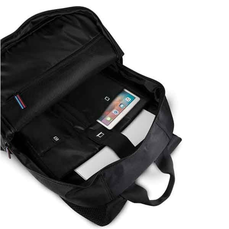 Plecak BMW BMBPCO15CAPNBK, 16", czarny Carbon Navy Stripe