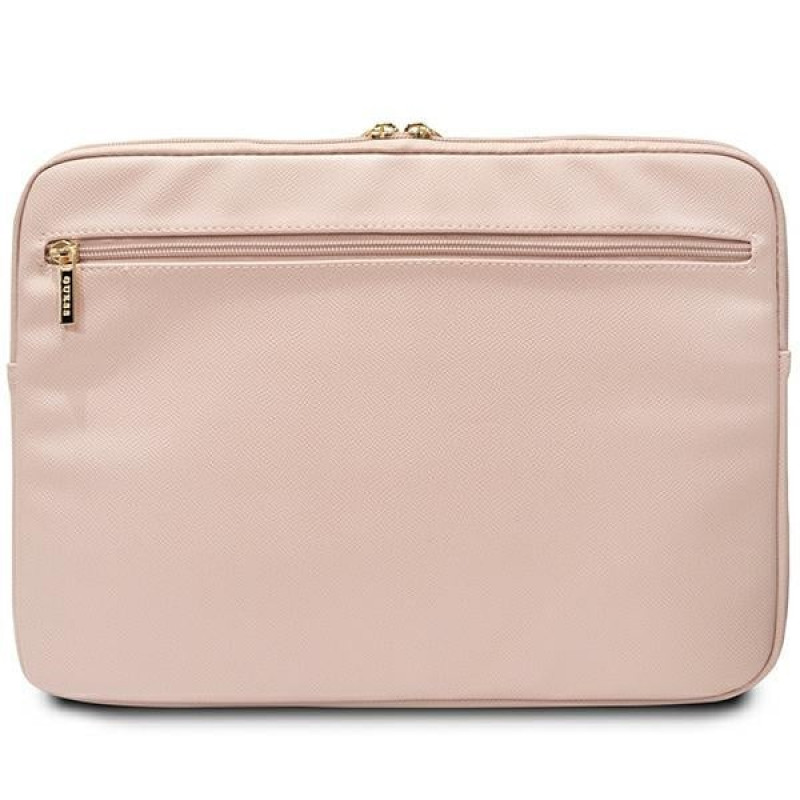 Etui na laptopa Guess GUCS14ZPGSTEGP, 14 cali, Triangle 4G, różowy