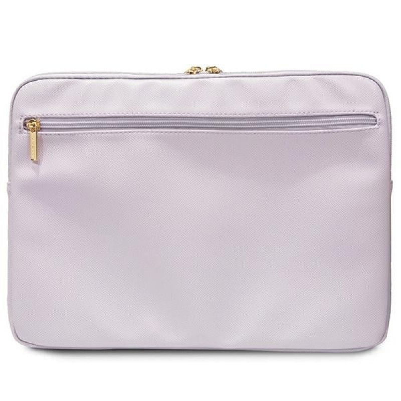 Etui na laptopa Guess GUCS14ZPGSTEGU, 14 cali, Triangle 4G, fioletowe