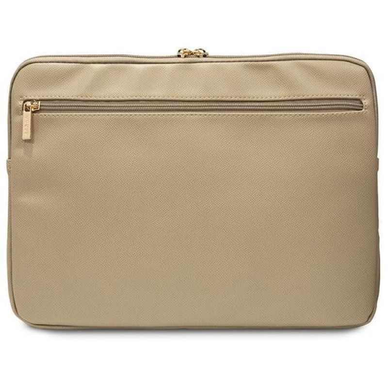 Etui na laptopa Guess GUCS14ZPGSTEGD, 14 cali, Triangle 4G, jasne złoto