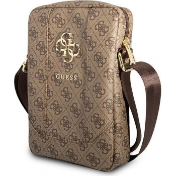 Etui na tablet Guess GUTB10G4GFBR, 10 cali, brązowe 4G Big Metal Logo