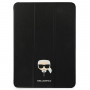 Karl Lagerfeld KLFC11OKHK Book Cover dla Apple iPad Pro 11 2021 3rd Gen, czarny Saffiano Karl Head