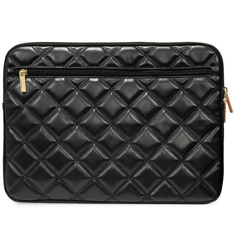Etui na laptopa Guess GUCS14ZPSQSSGK, 14 cali, Quilted 4G, czarne