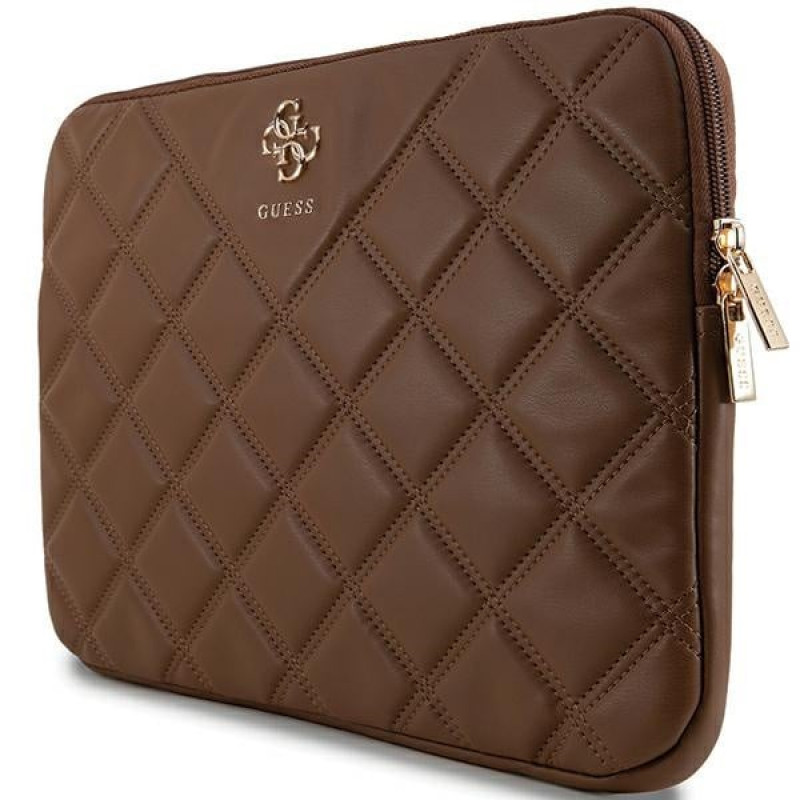 Etui na laptopa Guess Quilted 4G GUCS14ZPSQSSGW 14", brązowe