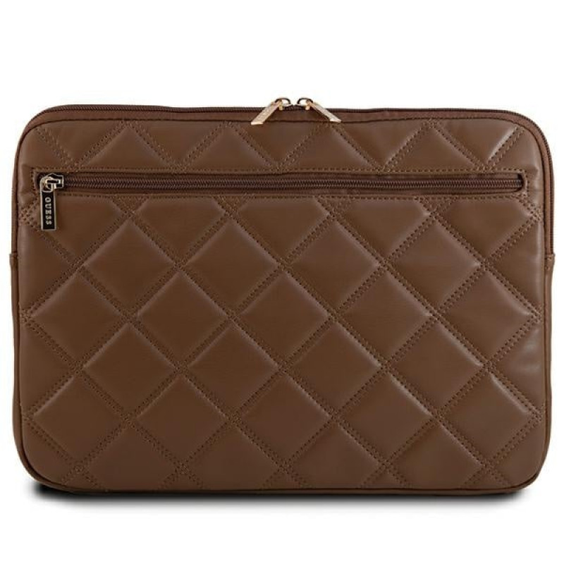 Etui na laptopa Guess Quilted 4G GUCS14ZPSQSSGW 14", brązowe