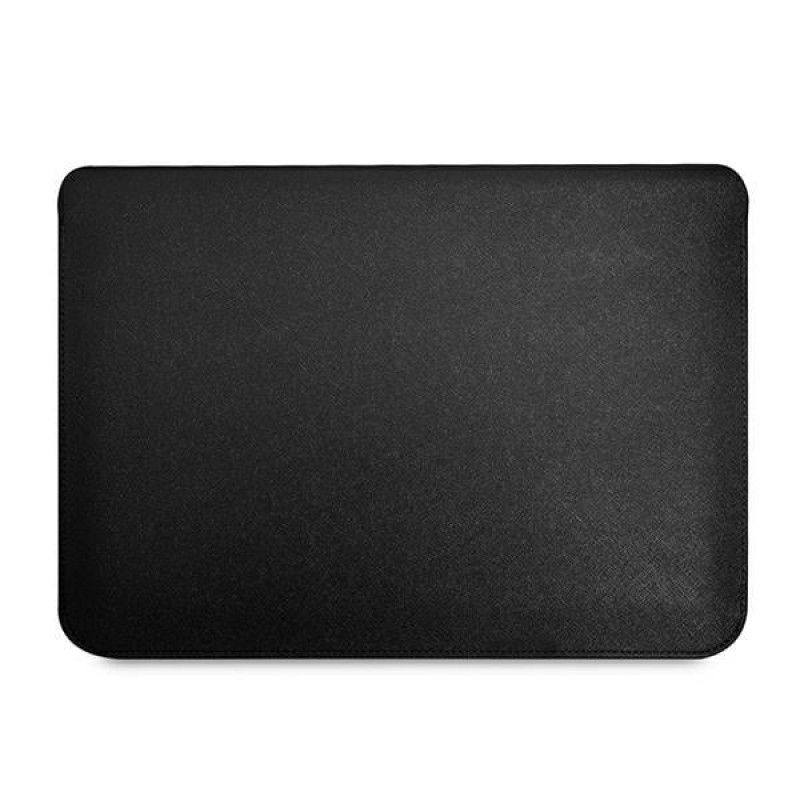Etui na laptopa Guess GUCS14PSATLK Saffiano Triangle Logo 13/14", czarne