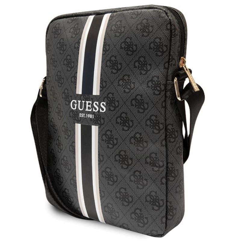 Torba na tablet Guess GUTB10P4RPSK 4G Stripes 10", czarna