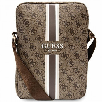 Torba na tablet Guess GUTB10P4RPSW 4G Stripes 10", brązowa