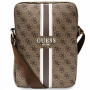 Torba na tablet Guess GUTB10P4RPSW 4G Stripes 10", brązowa