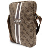 Torba na tablet Guess GUTB10P4RPSW 4G Stripes 10", brązowa