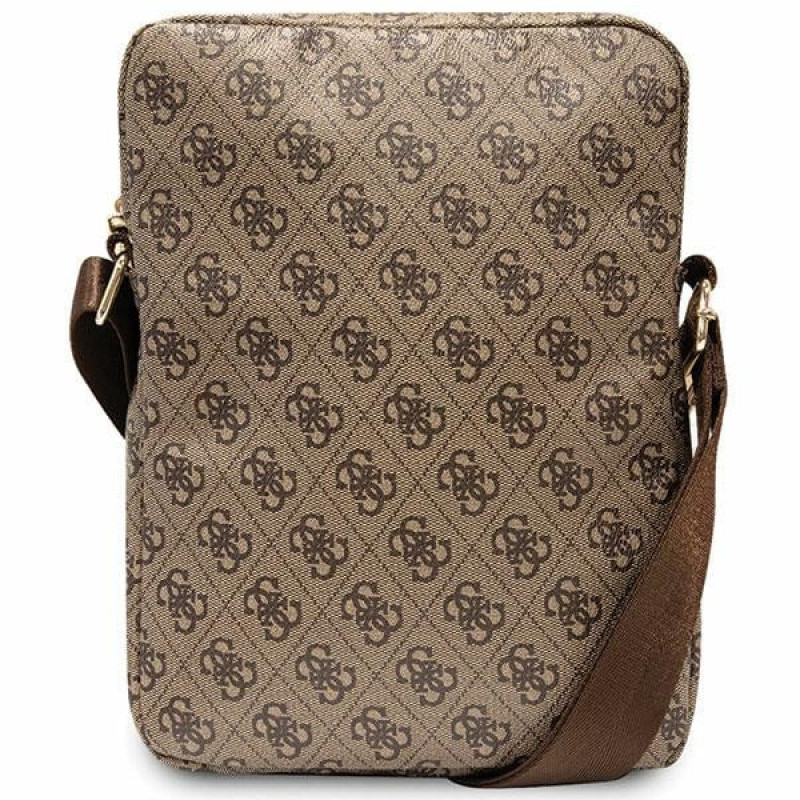 Torba na tablet Guess GUTB10P4RPSW 4G Stripes 10", brązowa