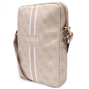 Torba na tablet Guess GUTB10P4RPSP 4G Stripes 10", różowa