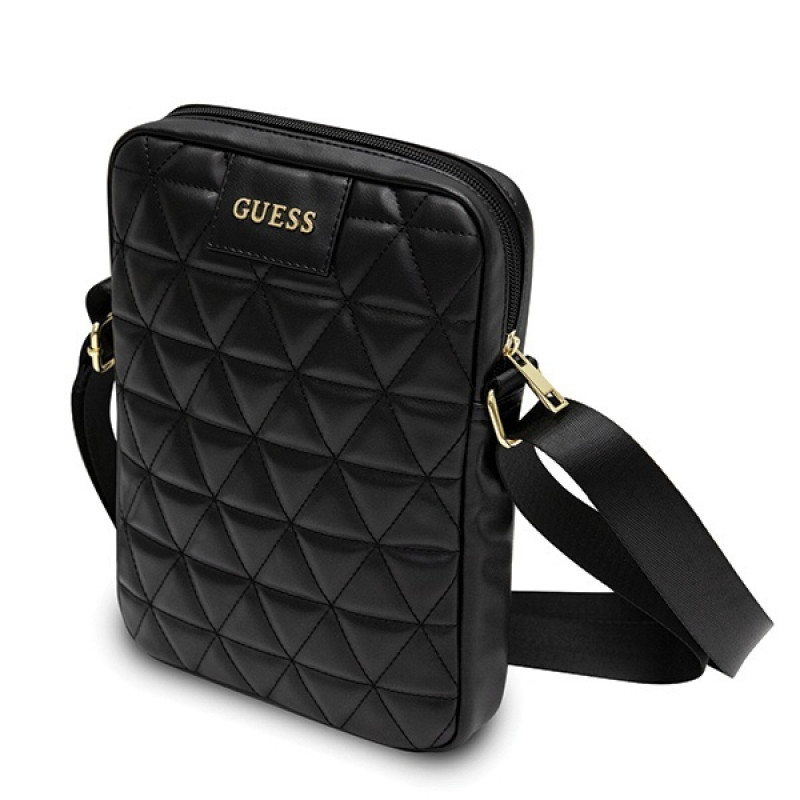 Guess GUTB10QLBK Quilted torba na tablet 10", czarna
