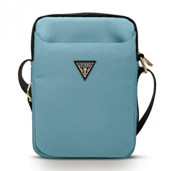 Guess GUTB10NTMLLB Nylon Triangle Logo etui na tablet do tabletów do 10.2", niebieskie