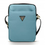 Guess GUTB10NTMLLB Nylon Triangle Logo etui na tablet do tabletów do 10.2", niebieskie