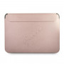Etui na 13" laptop Guess GUCS13PUSASPI Saffiano Script, różowe