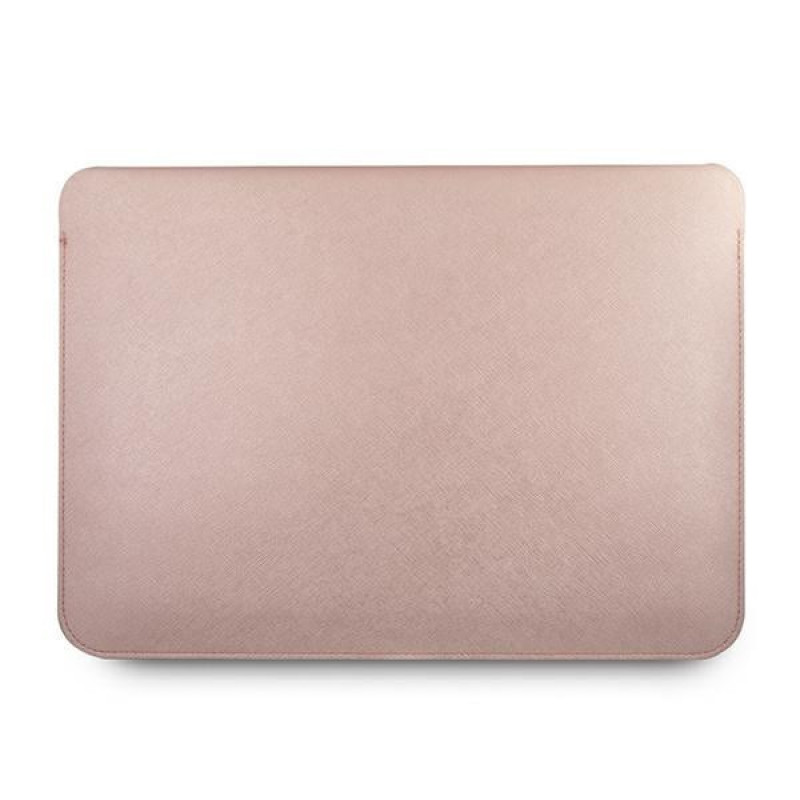 Etui na 13" laptop Guess GUCS13PUSASPI Saffiano Script, różowe