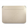 Etui na 13" laptop Guess GUCS13PUSASLG Saffiano Script, złote