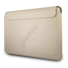 Etui na 13" laptop Guess GUCS13PUSASLG Saffiano Script, złote