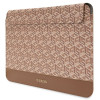 Etui na laptopa Guess GUCS14HGCFSEW 14", GCube Stripes, brązowe