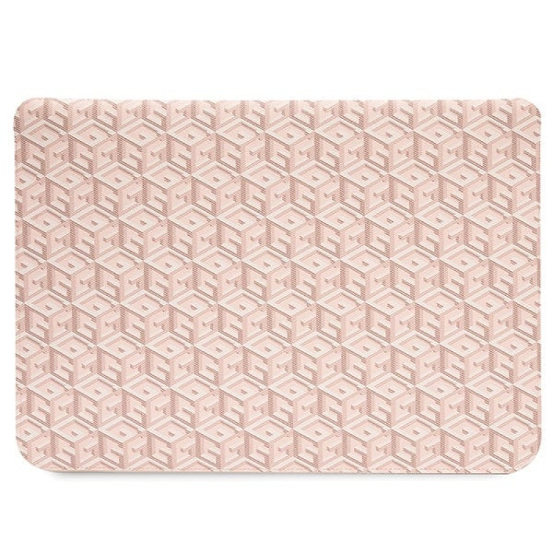 Etui na laptopa Guess GUCS14HGCFSEP 14", GCube Stripes, różowy