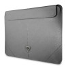 Etui na laptopa Guess GUCS14PSATLG 13/14 cala, Saffiano Triangle, srebrne