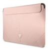 Etui na laptopa Guess GUCS16PSATLP 16", Saffiano Triangle, różowy