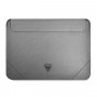 Etui na laptopa Guess GUCS16PSATLG 16", Saffiano Triangle, srebrne