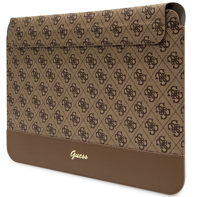Etui na laptopa Guess GUCS14PS4SGW 14", 4G Stripe Metal Logo, brązowe