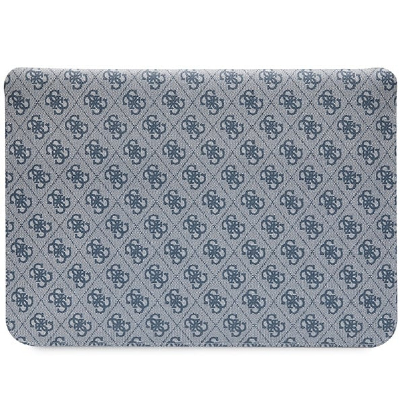 Guess GUCS14PS4SGB etui na laptopa 14 cali, 4G Stripe Metal Logo, niebieskie