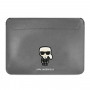 Etui na laptopa Karl Lagerfeld KLCS16PISFG 16 cali, Saffiano Ikonik Karl, srebrne