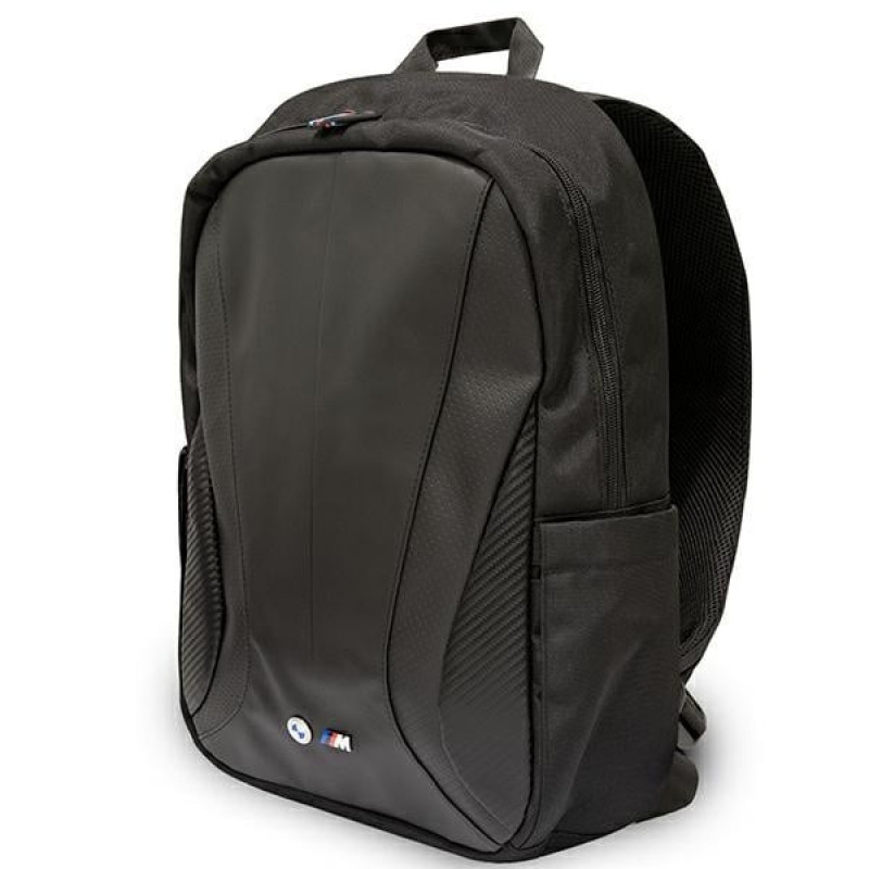 BMW BMBP15COSPCTFK Plecak na laptopy do 16 cali, czarny, Carbon Tricolor, perforowany