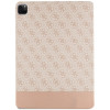 Guess GUFCP12PS4SGP Apple iPad Pro 12.9" (2020/2021/2022, 4./5./6. generacja) etui bookcase, 4G Stripe Allover, różowy