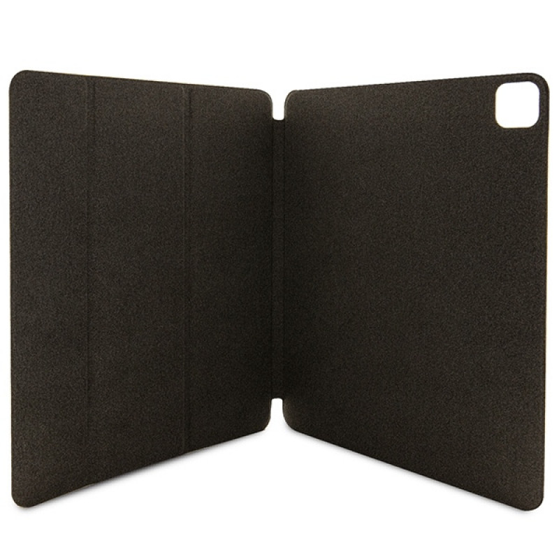 Guess GUFCP12PS4SGP Apple iPad Pro 12.9" (2020/2021/2022, 4./5./6. generacja) etui bookcase, 4G Stripe Allover, różowy
