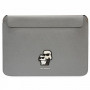 Karl Lagerfeld KLCS16SAKCPMG Etui na laptopa 16", srebrne, Saffiano Karl&Choupette