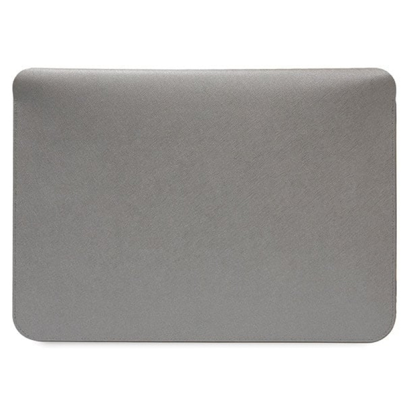 Karl Lagerfeld KLCS16SAKCPMG Etui na laptopa 16", srebrne, Saffiano Karl&Choupette